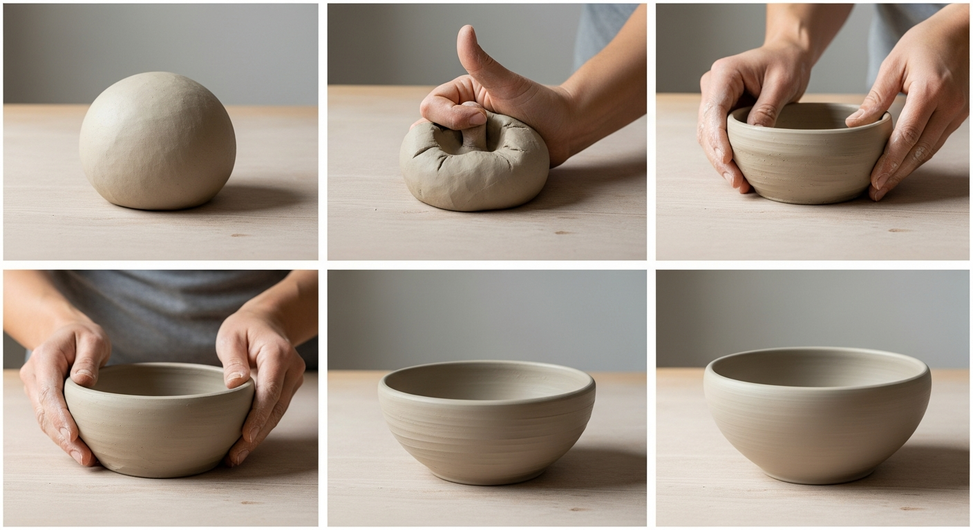 Прогресс от первой лепки до готового изделия