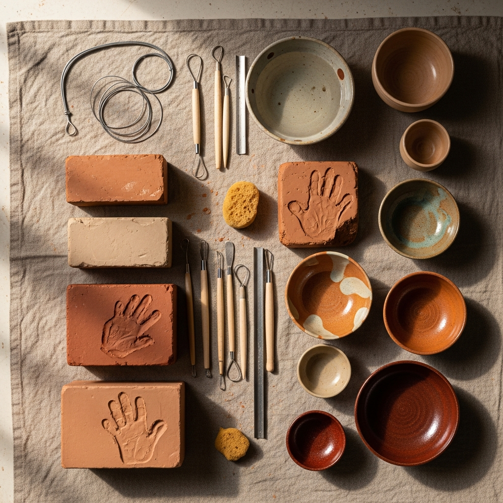 Рабочее место для лепки дома