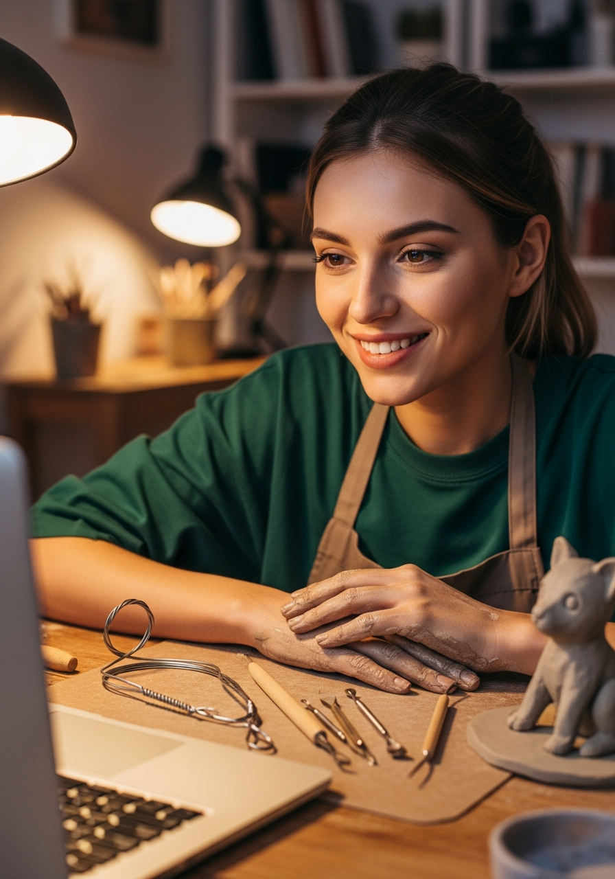 Ученица на домашнем уроке